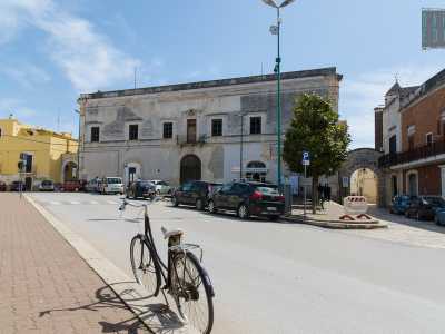 Sulla piazza si erge un imponente edificio settecentesco dall�aspetto trascurato: � caratterizzato da tre portali, di cui uno laterale diventato sede di un bar: � il palazzo Baronale