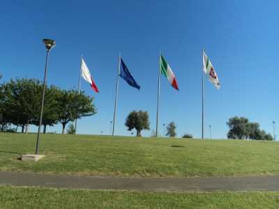 Le bandiere presenti all'interno del parco
