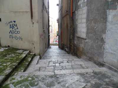 Ai lati di via Duomo si aprono piccole vie in discesa con dei gradini, che nel Medioevo erano chiuse da porticine (le �postierle�) che servivano come camminamenti per le guardie di ronda al castello. Questa � la Postierla Immacolata