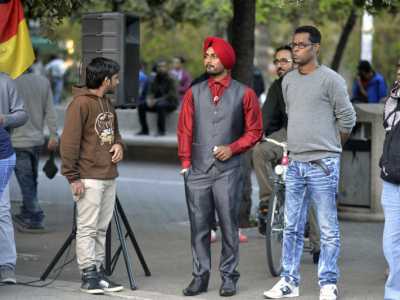 Indiano con il tipico turbante