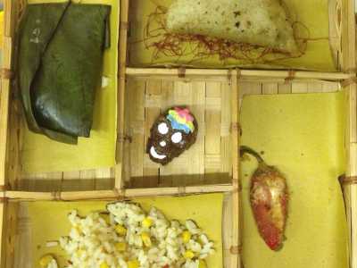 Un piatto della 32enne messicana Paulina: le �tamales� (pasta di mais ripiena di tutto) 