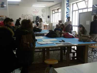 Una delle aule pi� grandi dell'Accademia