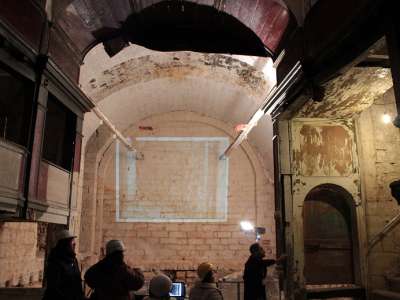 L'interno del Teatro cittadino nojano