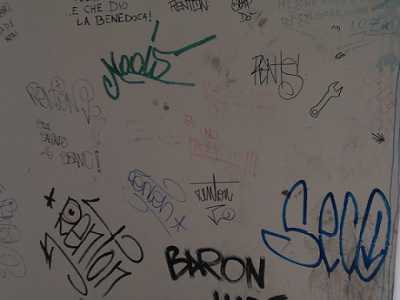 Scritte e firme sulle pareti