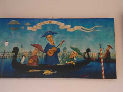 Un quadro del periodo italiano disegnato dal marito della signora Marina 