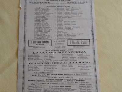 Una locandina del Giardino Modernissimo del 1925: Babilonia era il nome dello spettacolo inscenato dalla Compagnia italiana di riviste Sanfiorenzo 