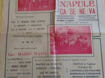 Una colorata locandina teatrale del cinema Umberto datata 1927