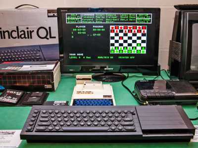 Un Sinclair QL, prodotto in Inghilterra senza particolari fortune