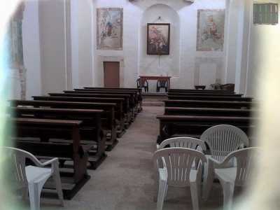 L'interno dell'edificio religioso