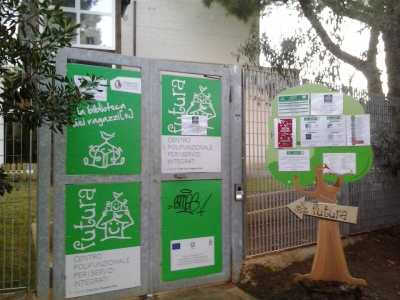 Ingresso di Centro futura, Parco 2 Giugno. Attuale sede della Banca del Tempo di Bari