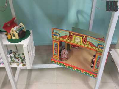 Un teatrino ideato per l'uso dei burattini