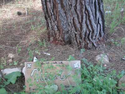 L'epitaffio a Nicole: Ti amo, resterai sempre nel mio cuore