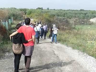 Alcuni partecipanti al tour della conoscenza in lama Misciano 
