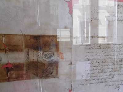 Una delle testimonianze scritte relative alla peste di Noicattaro. Sono evidenti le bruciature fatte dai monaci per disinfettarla dal morbo e poterla preservare