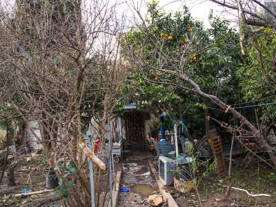 Piero vive in un casolare di campagna abbandonato, senza luce elettrica, acqua potabile e riscaldamento