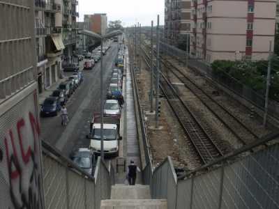 scala di destra in viale Traiano 