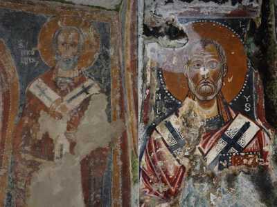 Due raffigurazioni di San Nicola nell'omonima chiesa