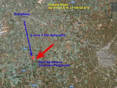 Per trovare la chiesa dobbiamo percorrere la Strada provinciale 122 che da Rutigliano porta a Turi per circa 5 km e prendere a sinistra una stradina che si snoda tra alcuni poderi 
