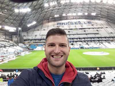 Michele Addante nel V�lodrome di Marsiglia, ristrutturato per gli europei della scorsa estate con una spettacolare copertura