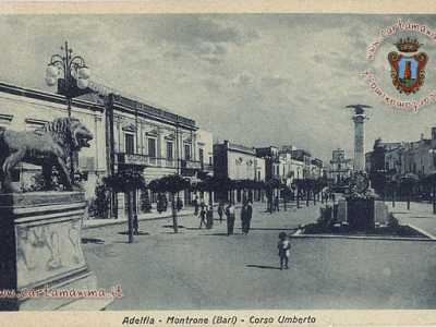 Una cartolina storica di Montrone degli anni 40 (foto di Cartamaxima.it)