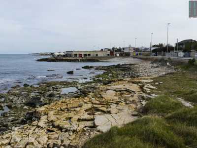 Un tratto di costa: sullo sfondo il locale serale "Reef" negli anni 50 denominato "Verdeluna"