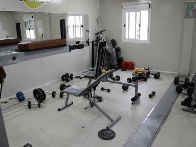 La piccola palestra, poco utilizzata 