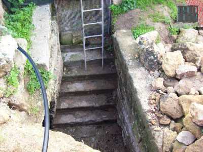 Scala per accedere all'ipogeo