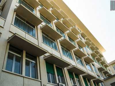 L�edificio fu realizzato su un�area di 18mila metri quadri per un totale di 200 vani e 180 posti letto