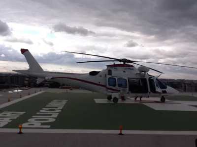 La pista per l'elisoccorso del Policlinico di Bari