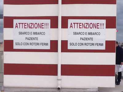 La pista per l'elisoccorso del Policlinico di Bari