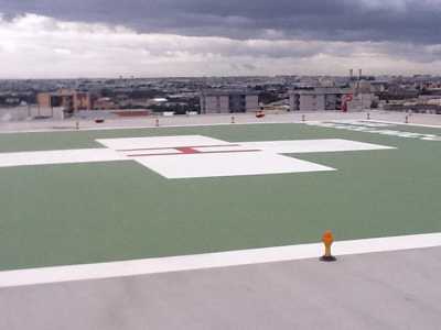 La pista per l'elisoccorso del Policlinico di Bari