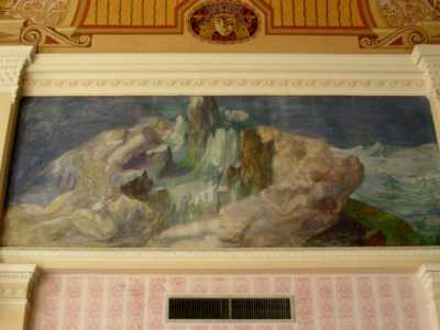 Ancora un affresco a parete nel Kursaal Santalucia