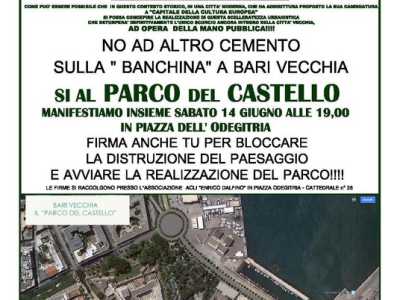 La locandina del comitato di protesta