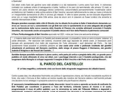Il manifesto con le ragioni della protesta