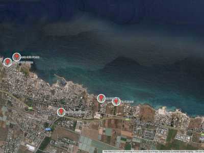 Mappa dei siti archeologici nel quartiere di Torre a Mare