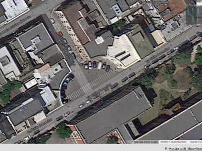 Come appariva in Google Maps via Cirillo e la sua semirotonda davanti al convitto prima dei lavori