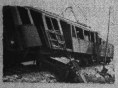 Ci� rimase del tram dopo l'incidente del 23 gennaio 1963
