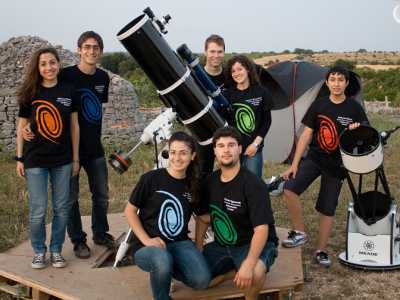 I sette membri permanenti dell'Osservatorio Astronomico Andromeda di Corato