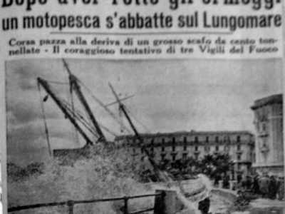 Un articolo dell'epoca che riporta la notizia dell'incidente