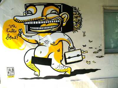 Un'opera di Valorize a Bari, realizzata nel Giugno 2012 all'esterno di Villa Roth, in via Annibale di Francia 