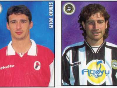 I giocatori introvabili di un album del 1997. A sinistra Sergio Volpi, ex centrocampista del Bari, a destra Paolo Pogg, ex attaccante dell'Udinese
