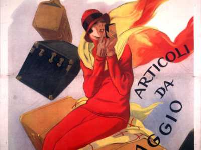 Un manifesto degli anni 20 di Marcello Dudovich ideato per la Rinascente