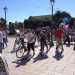 L'arrivo dei partecipanti alla ciclopasseggiata