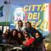 Un gruppo di gemelli durante il Raduno Nazionale dei Gemelli a Recanati, giugno 2014