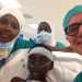 Michele con alcune giovani collaboratrici nel Centro Salam di cardiochirurgia, creato a Khartoum da Emergency