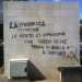 La frase che inneggia al terrorismo, scritta su un muro di via Omodeo, a Bari