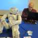 Un robot Saracen e uno dei suoi ideatori, Giuseppe Palestra