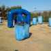 Gonfiabili nel campo da gioco del Paintball Bari