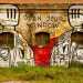 Murales di Bibbil realizzato negli spazi della Caserma Rossani, in via Giulio Petroni