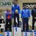 Il 22enne Fabio Parisi, atleta dell'Angiulli, qui immortalato al termine di una gara sul gradino pi alto del podio